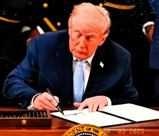 美国那边传来新消息2026年4月2日，美国白宫放出个炸锅消息：特朗普亲笔签了文