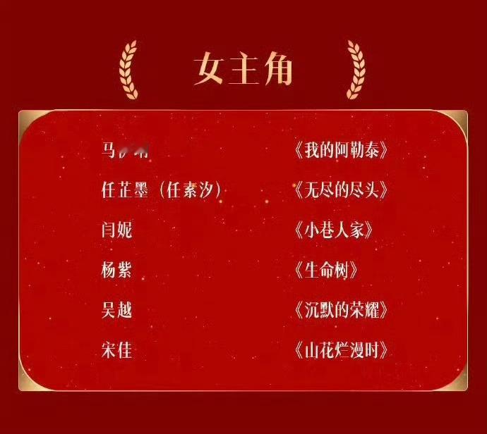 金鹰奖提名名单来也！这一届感觉竞争激烈中