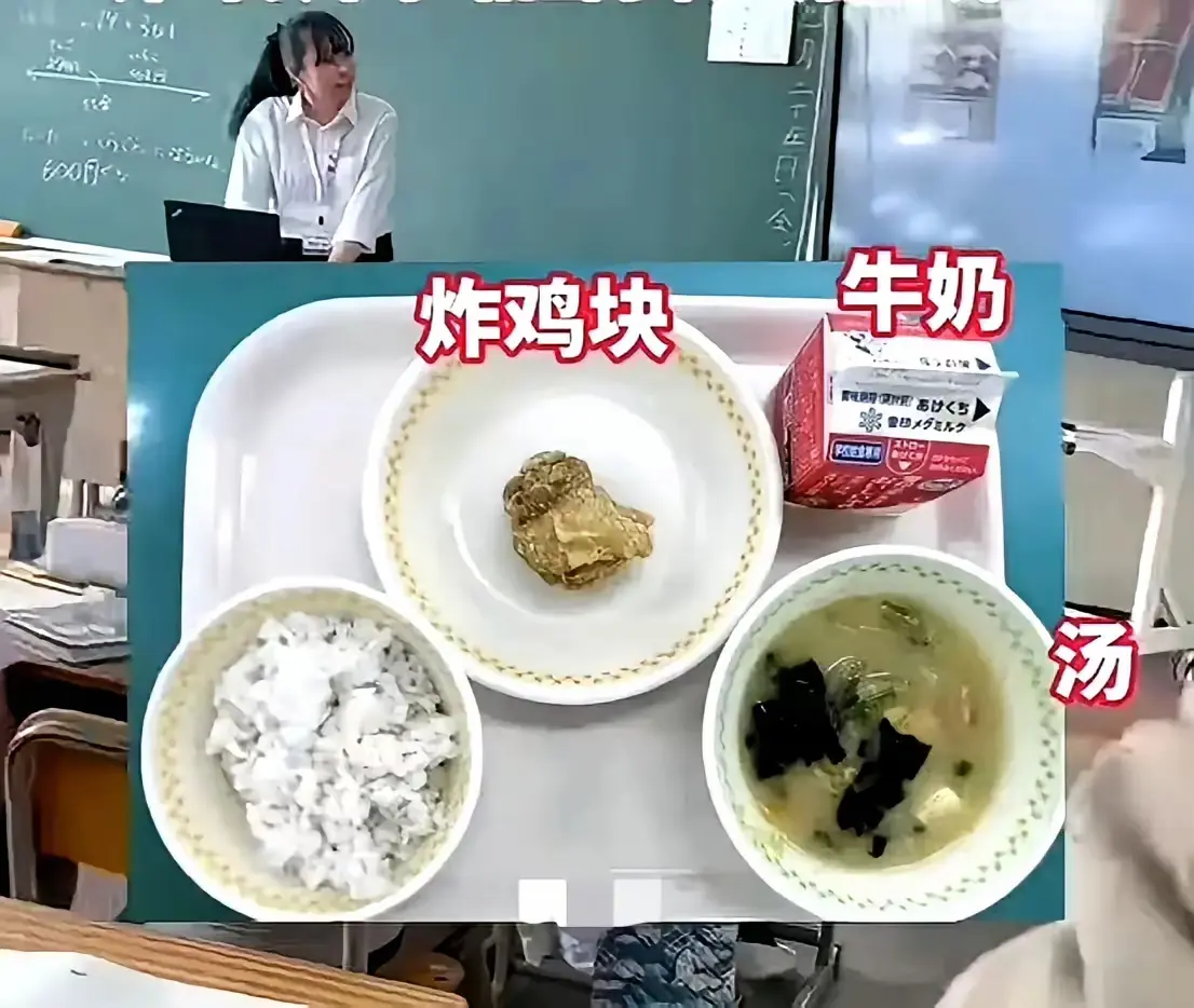 日本学生午餐vs中国学生午餐，不愧是出忍者神龟的地方！