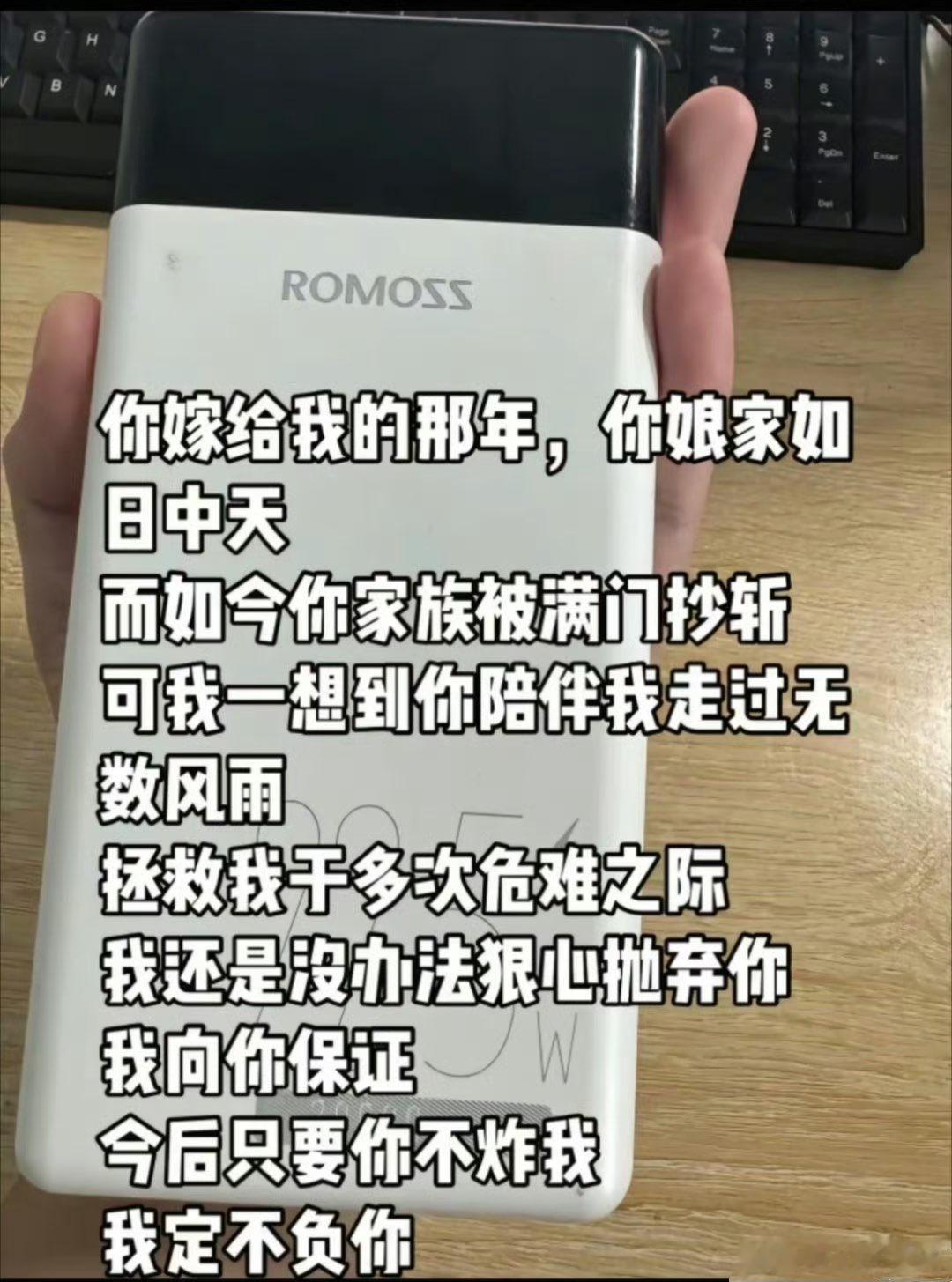 建议罗马仕赶紧把这个人找出来当文案。​​​