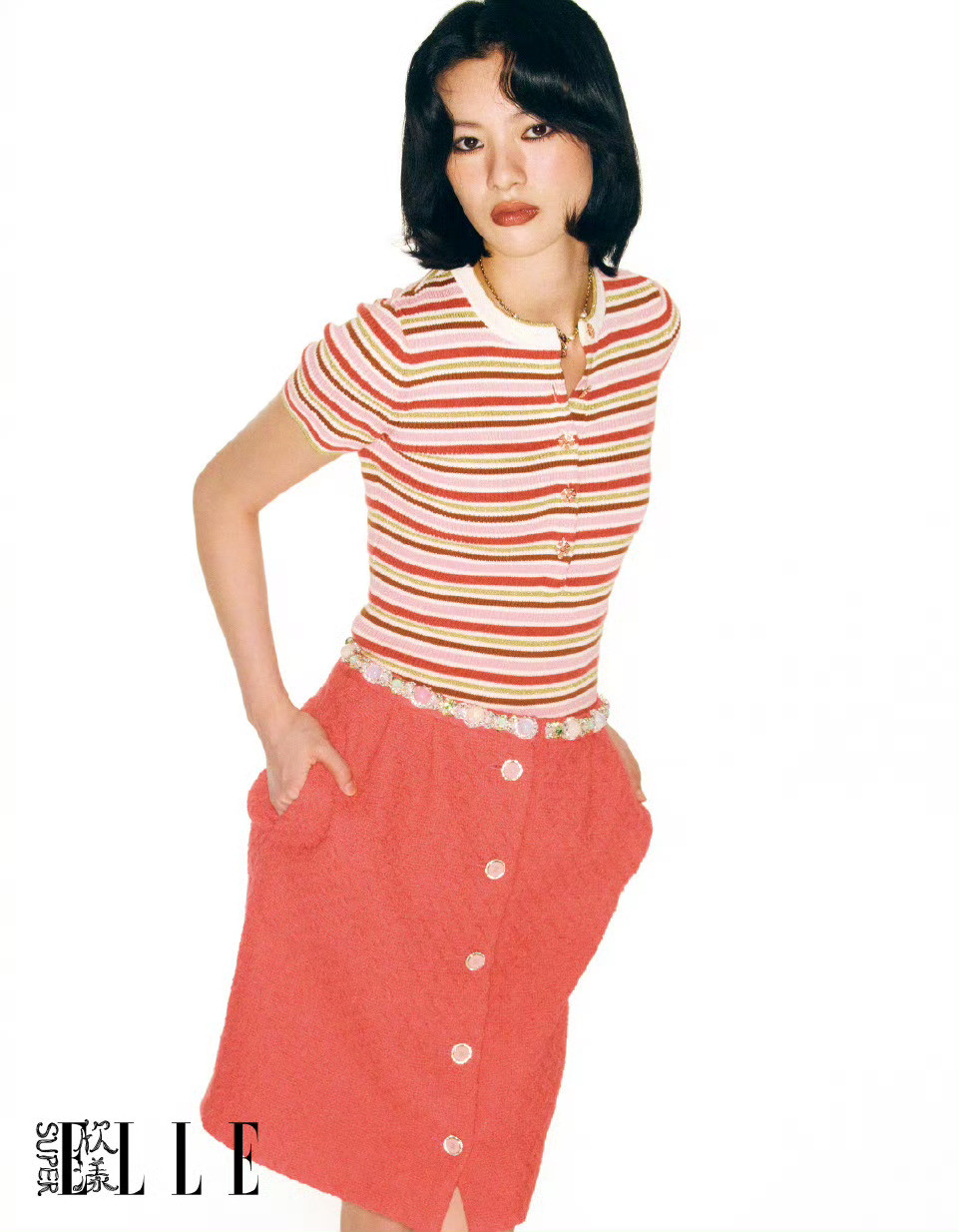 SuperELLE11月刊封面邱天SuperELLE光谱之间大片摄影：宋万杰