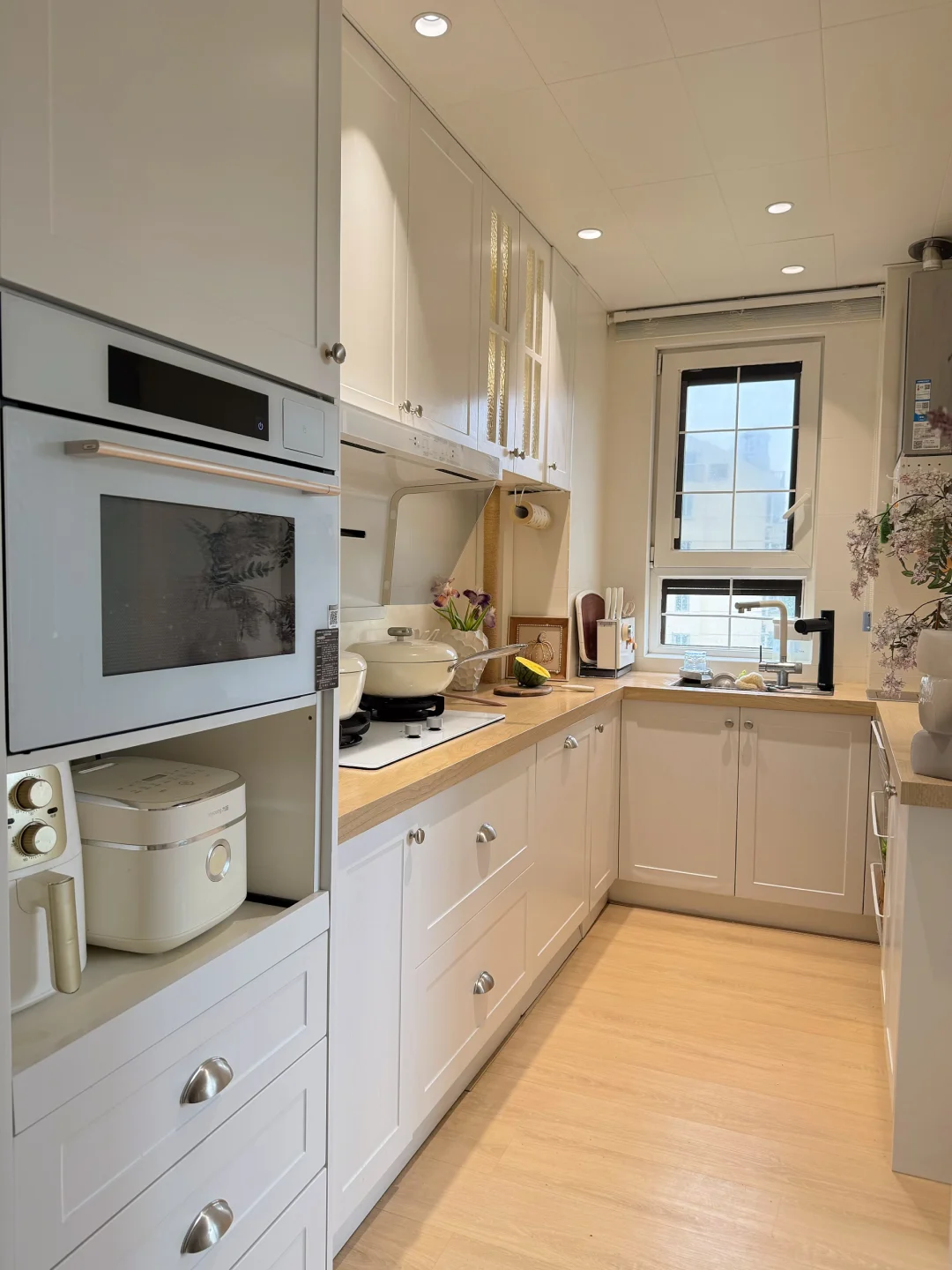 谁懂！这个4㎡奶油小厨房，就是我的梦中情厨🍳