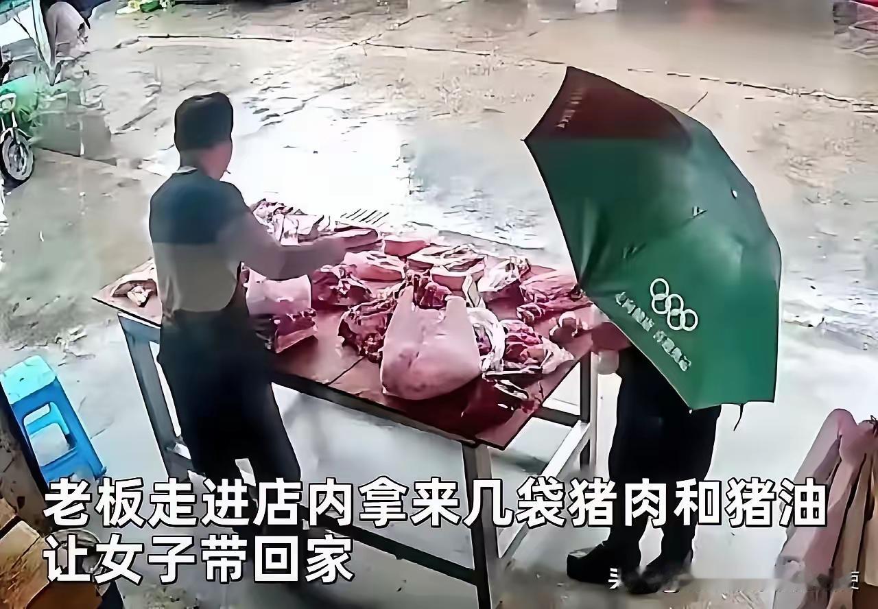 泪目！浙江丽水，一位刚做完手术的大姐，红着脸走到肉摊前，小声问道：“老板，能给我