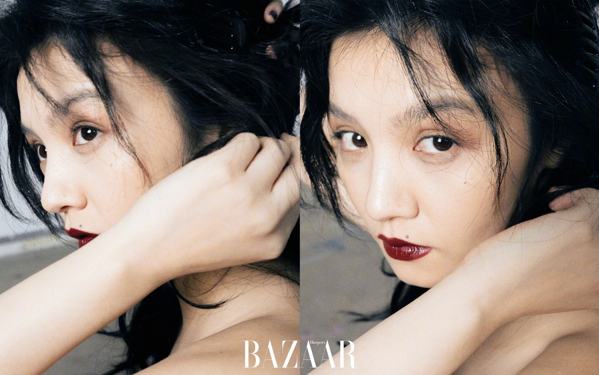 时尚芭莎一月电子刊春夏感官世界芭莎封面大片摄影／ye·fei