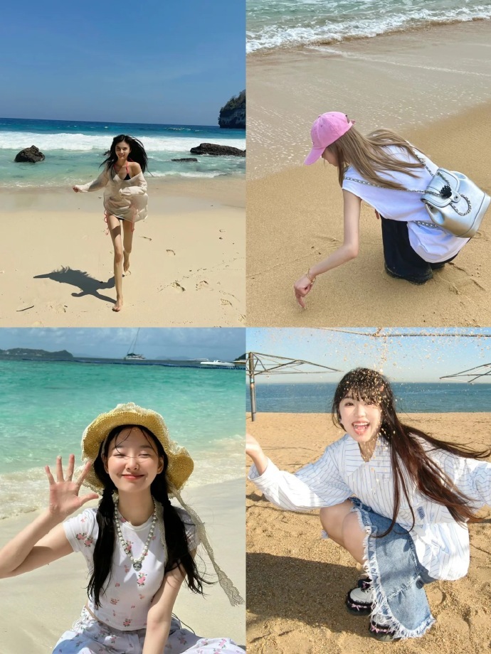存一些沙滩🏝️拍照姿势📸一键get√拍照技巧摄影