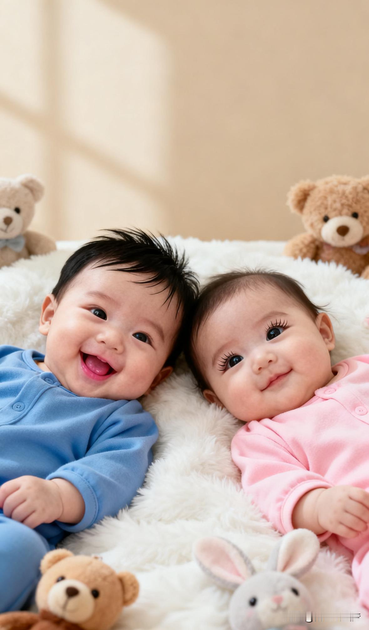 不得不信儿女都是前世修来的缘，福气好就容易生女儿，贵气强就容易生儿子。不