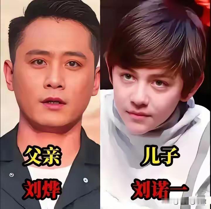 娱乐圈明星父子，一眼看得见的血脉传承遗传的魅力，往往都写在眉眼轮廓里。不少荧幕