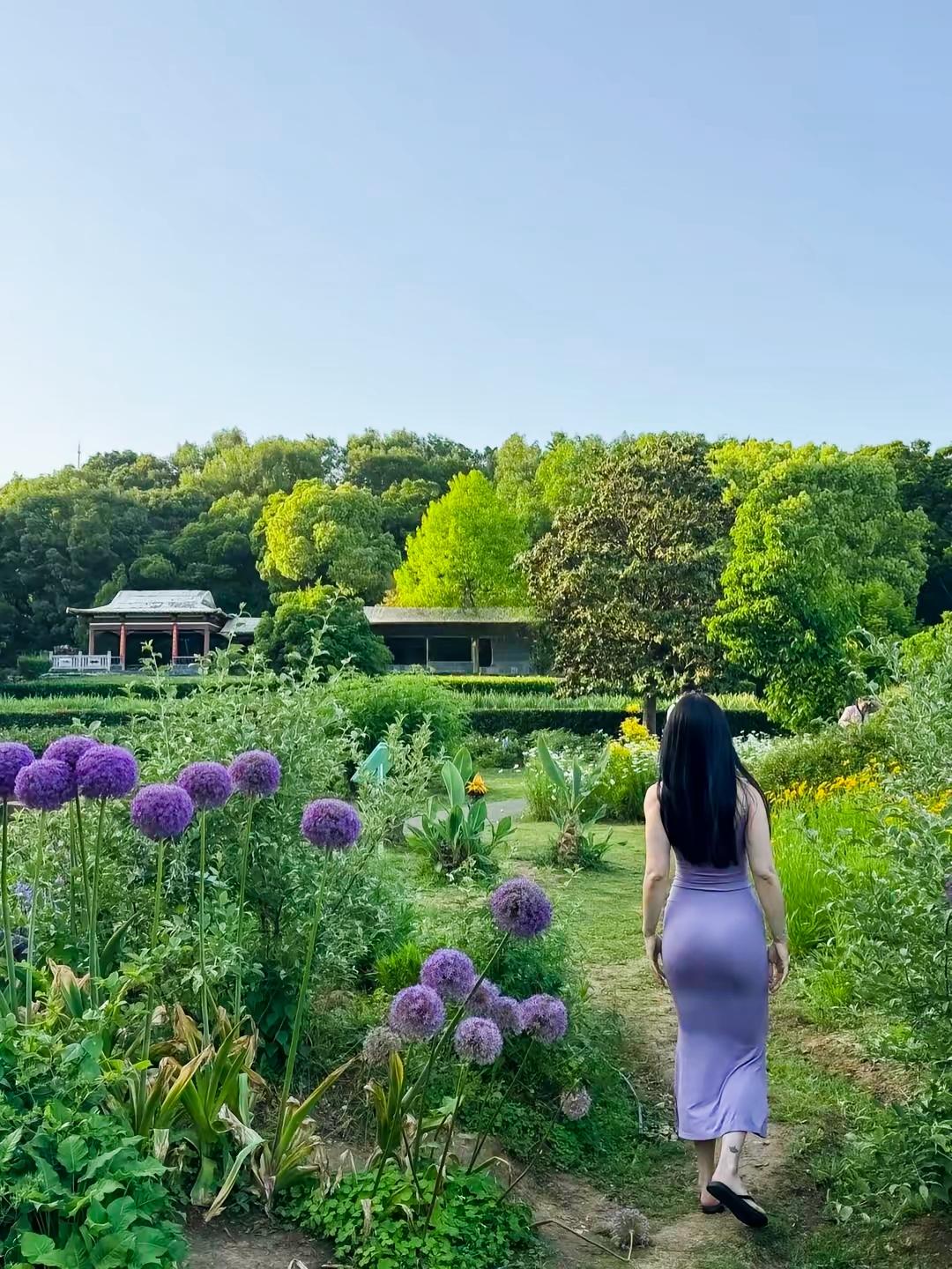 花径曲径通幽处，芳草萋萋入画来。