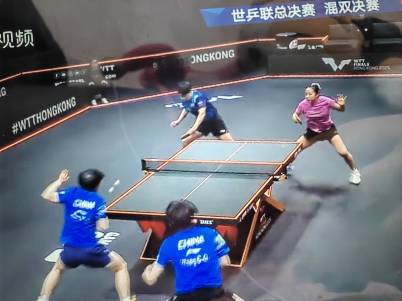 0：3，混双总决赛，莎头输了，泪崩了。好像突然两个人没有了手感，好像突