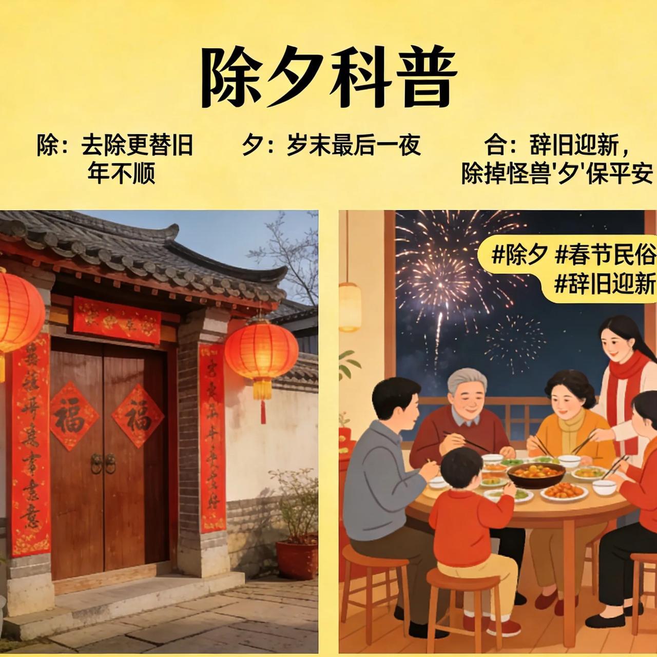 为啥农历最后一天叫“除夕”？一句话讲明白很多人不知道，除夕俩字藏着大讲究！