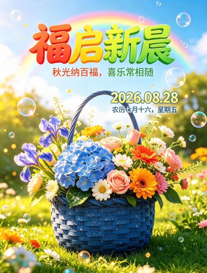 2026./8月28日，清风漫送百般祥日常生活福运长🍁🌅秋光