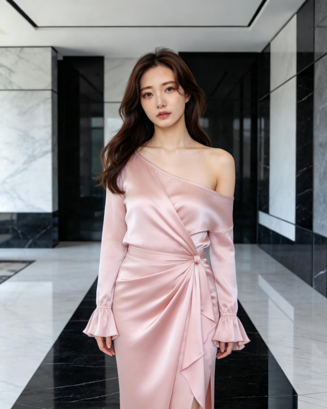 斜肩衣越来越流行了！斜肩露肩穿搭