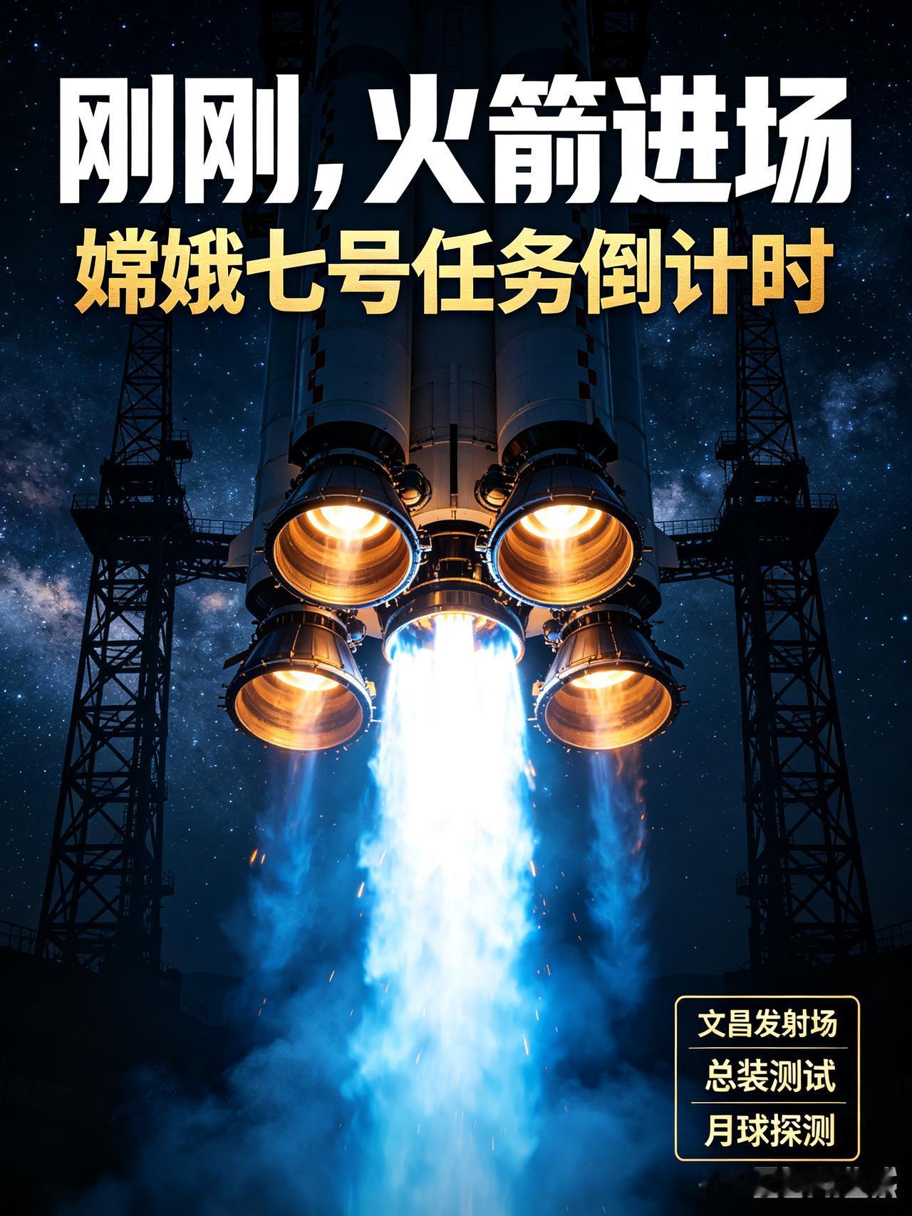 重大喜讯！嫦娥七号火箭正式进场，发射进入倒计时！7月13日最新消息！