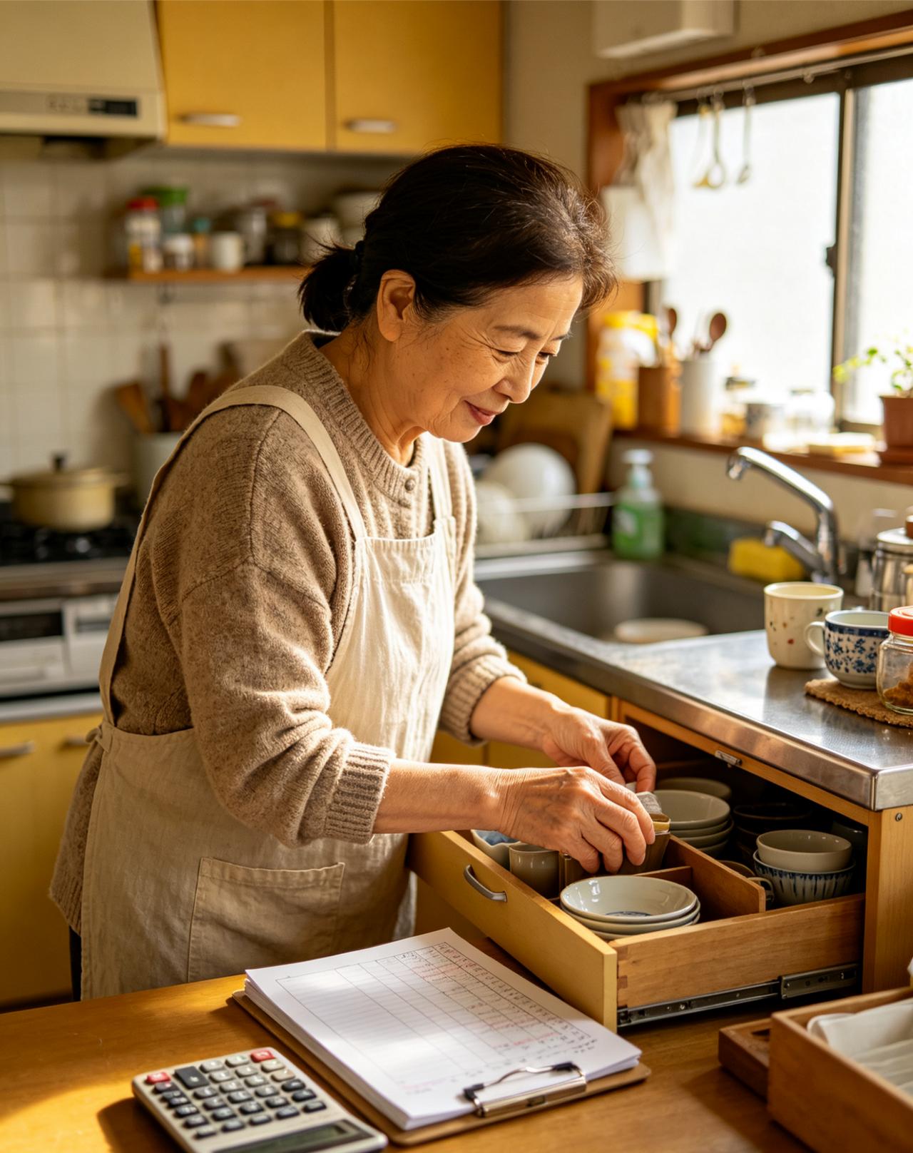 70岁的小老太太在女儿和丈夫相继去世的情况下，住在女婿家，照顾女婿和外孙的生活。