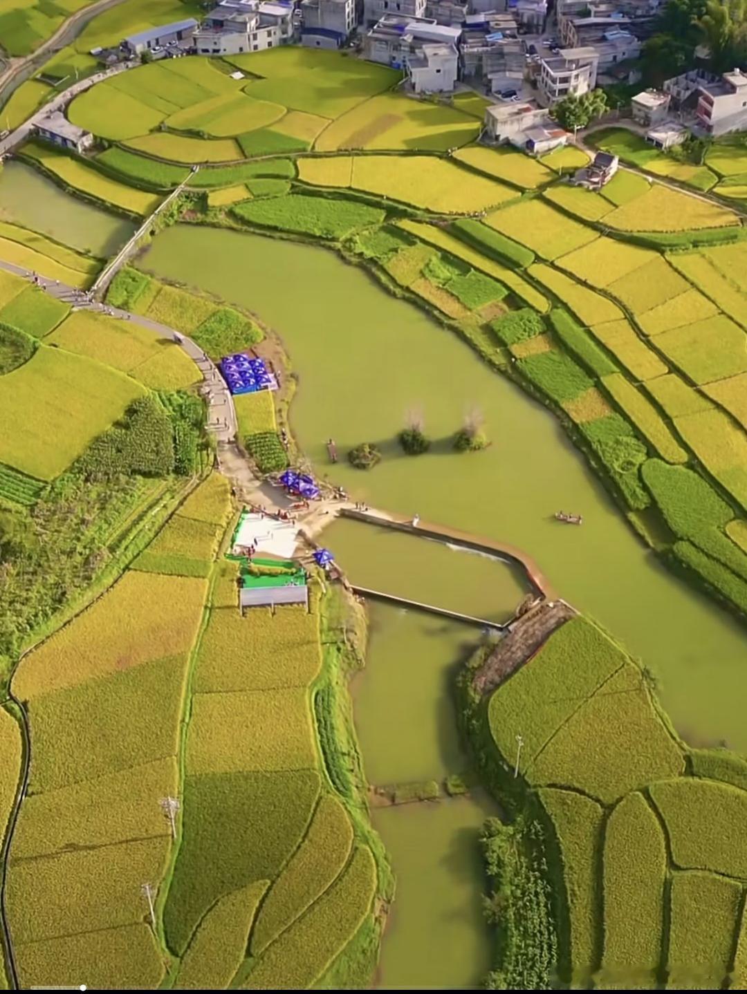 国庆想躲开收费景区？G219靖西段，路边田野不是景点，不收门票，几乎看不到游客