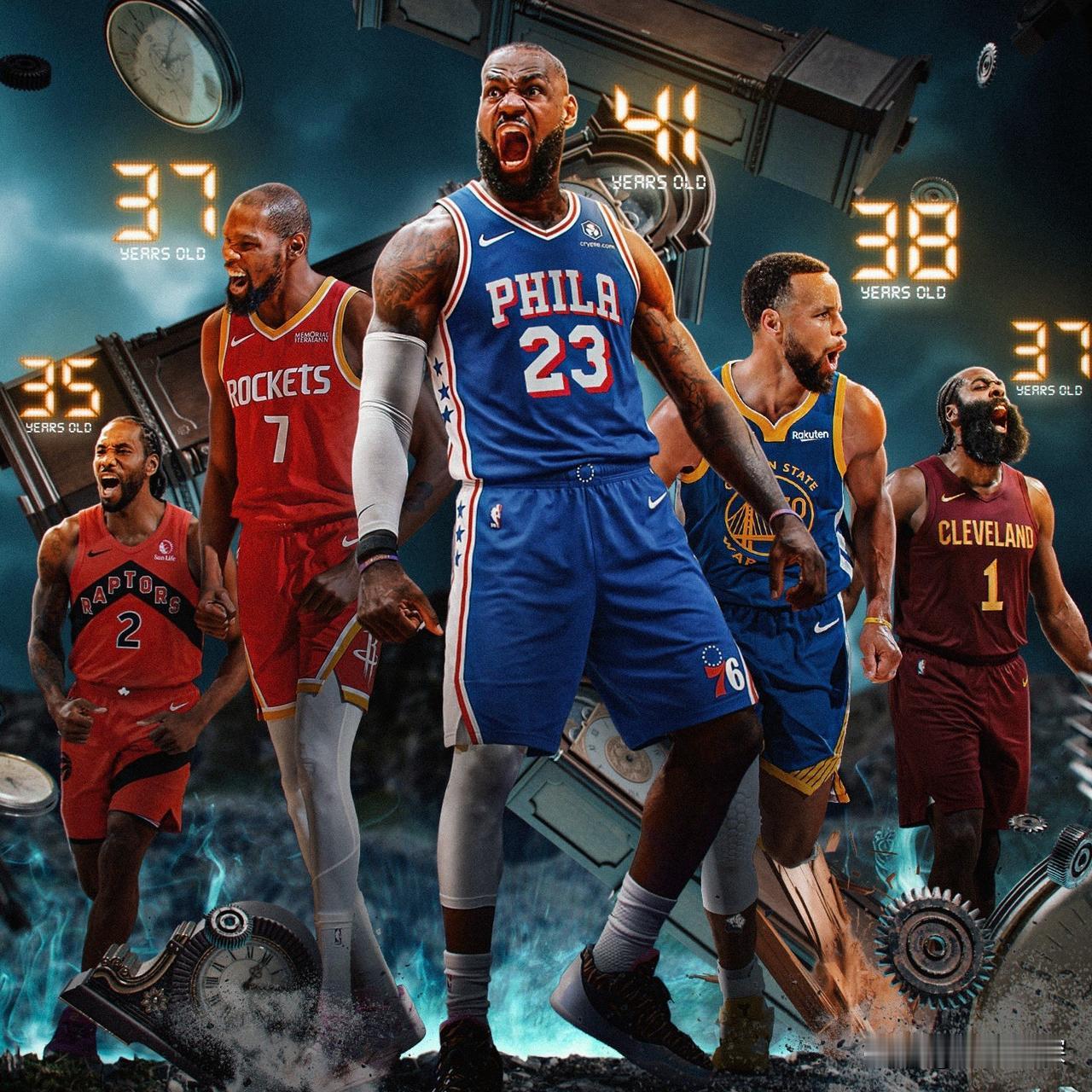 NBA的5个老头，太能打了！美媒Basketballforever发文：N