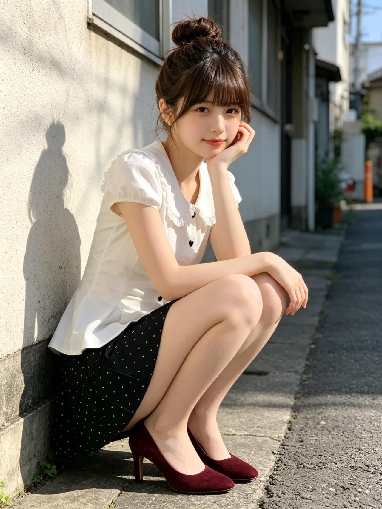 元气少女在街头，甜美笑容暖阳光女生怎么搭配服装才能又酷又美有好看的裙子推荐吗