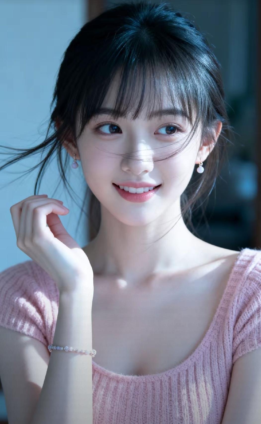 是谁家的姑娘，出落得这般温柔不禁感叹，到底是谁家的宝贝女儿，生得这般清秀动