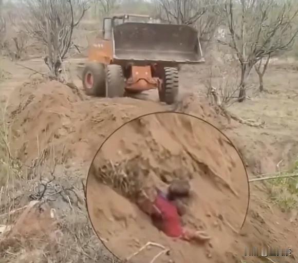 用铲车推土活埋村民！谁给这位原村支书的胆气？4月16日，山西省忻州市代县水峪