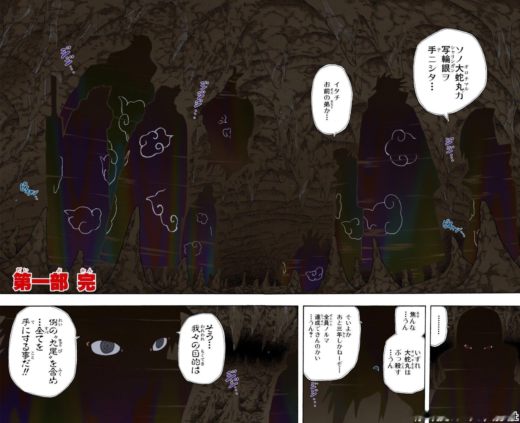 『火影忍者官方』最新发布推文：“晓组织，集结”我也整理了一些晓组织的原画[抱一抱