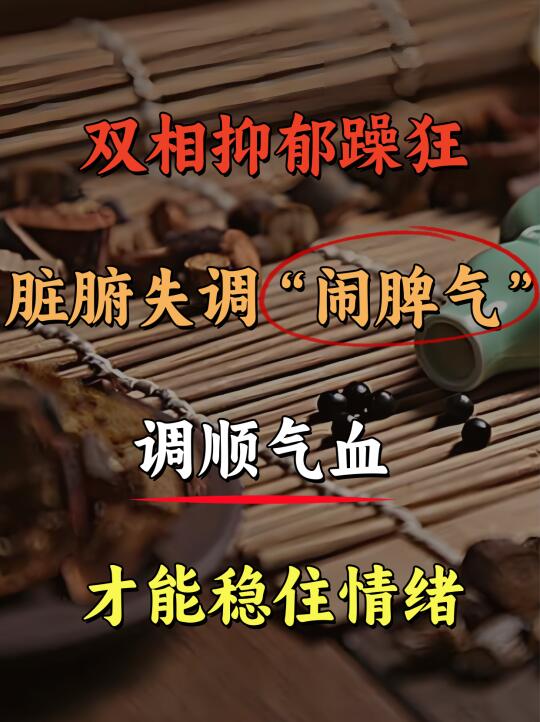 双相抑郁躁狂，脏腑失调“闹脾气”，调顺气血才能稳情绪 . 看了这么多年...