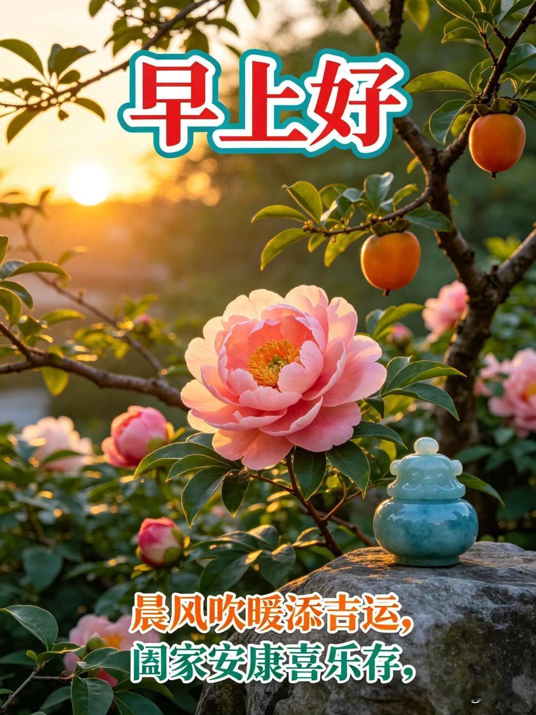 [比心]早安心语[比心]星稀露重晓光浮，啼鸟穿林破宿幽。檐外桐花沾露重，窗