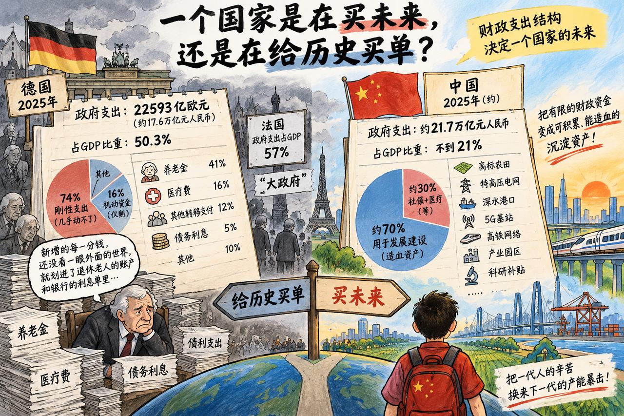 一个国家到底是在买未来，还是在给历史买单，看财政账单的第一页就全明白了。20