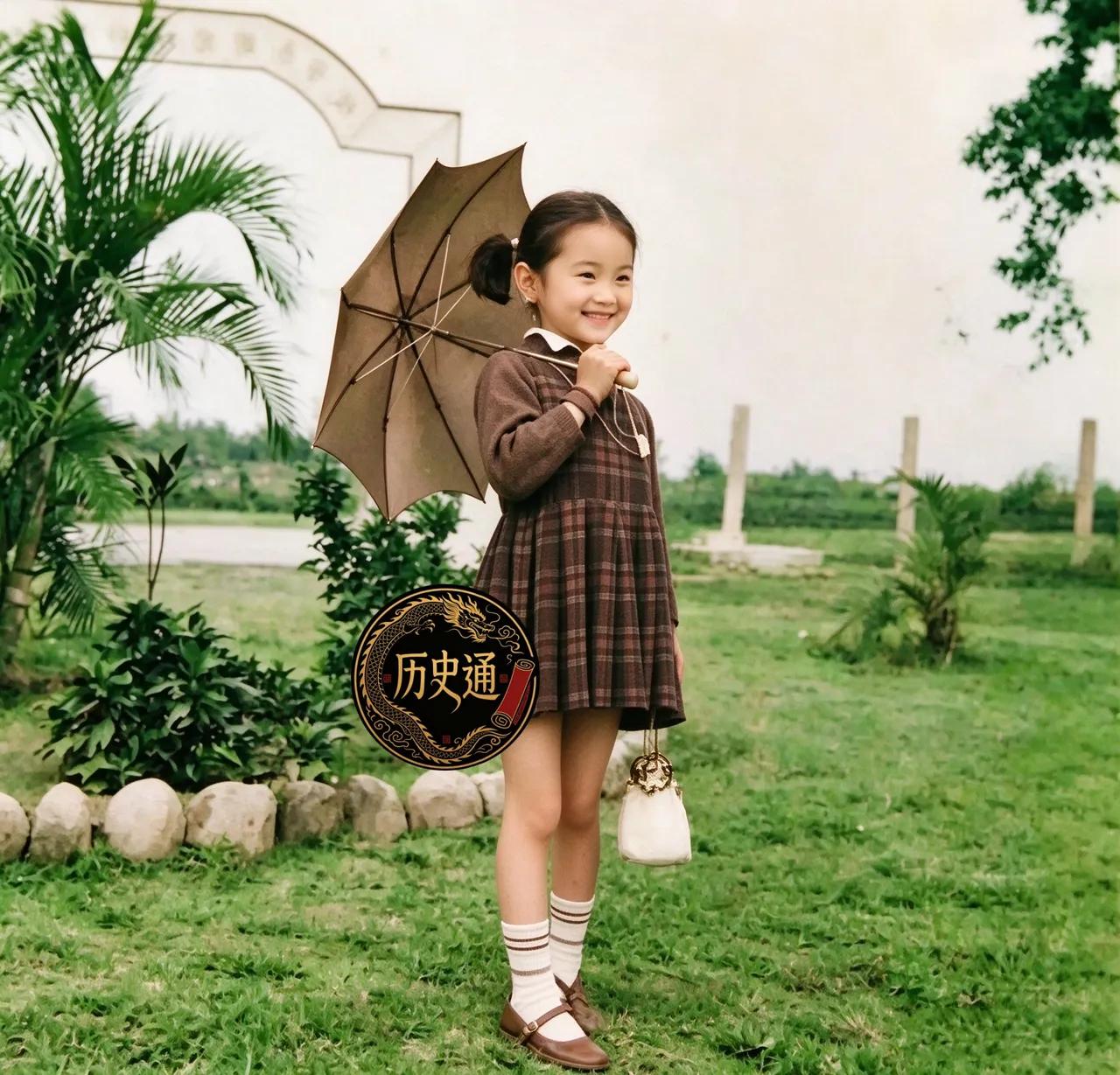 六十年代就打扮成这样，服装和打扮都挺超前呢，林青霞从小就是美女。不怪后来成了一