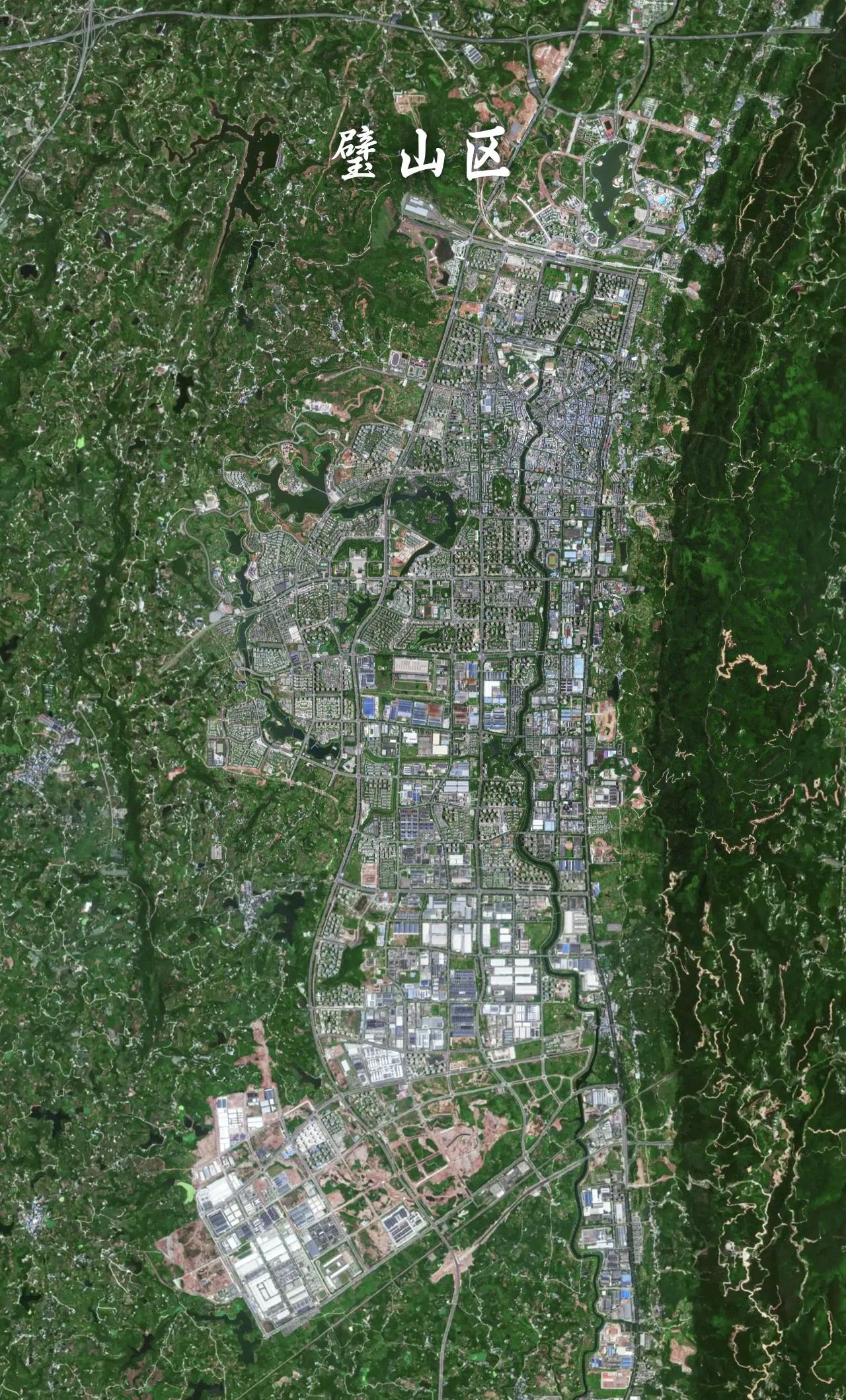 重庆市壁山区最近高清卫星图