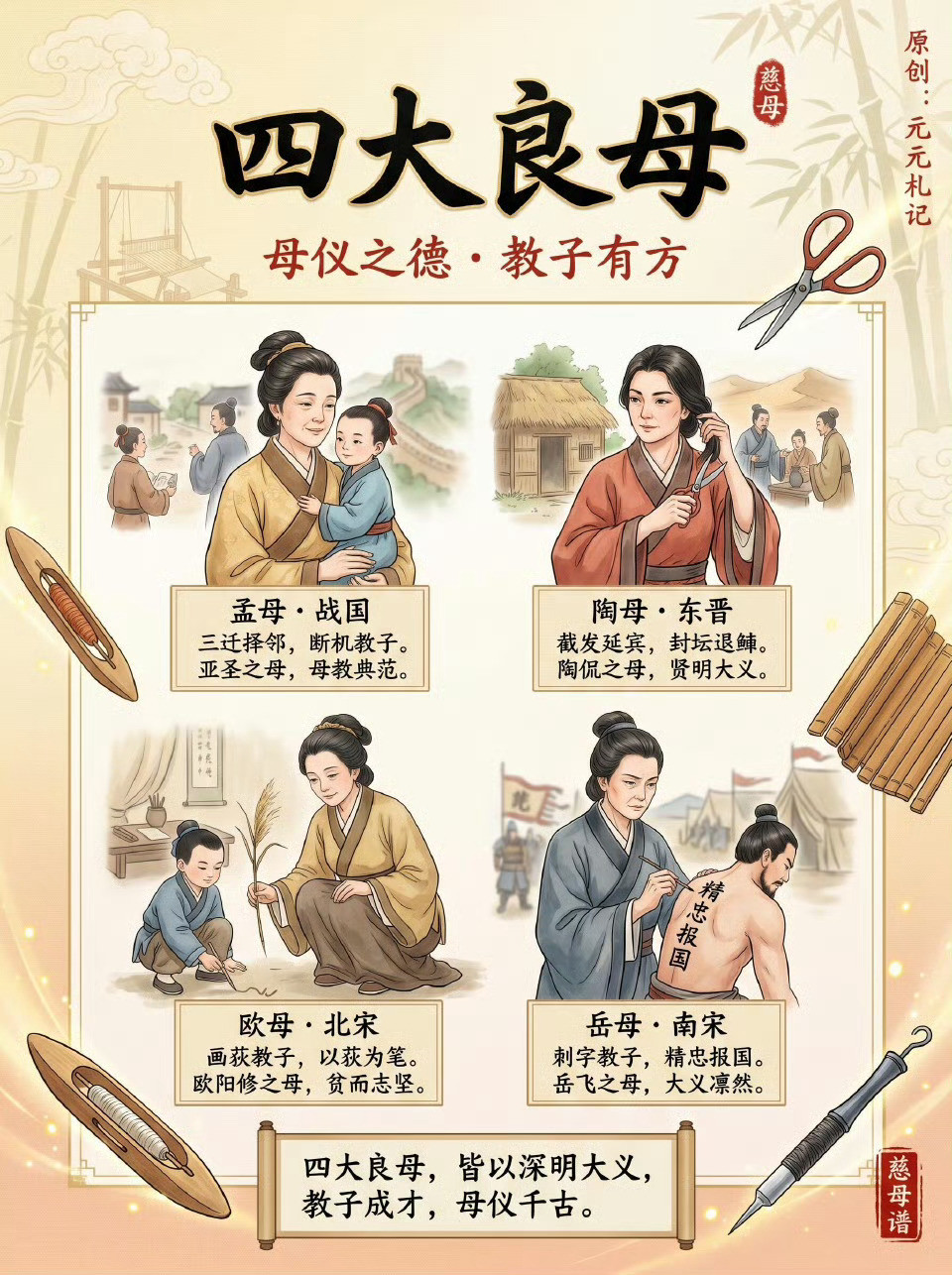 历史上有名的“四大人物”，古人超爱！