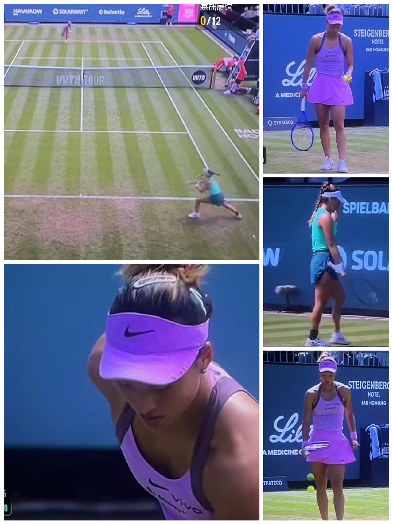 2026跟着网球🎾环游世界巴特洪堡500女子草地公开赛第一轮的比赛