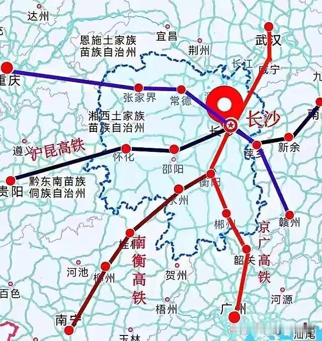 常岳九铁路规划十几年了，国家文件里年年见，但至今没开工。湖北主推中线方案，经通城