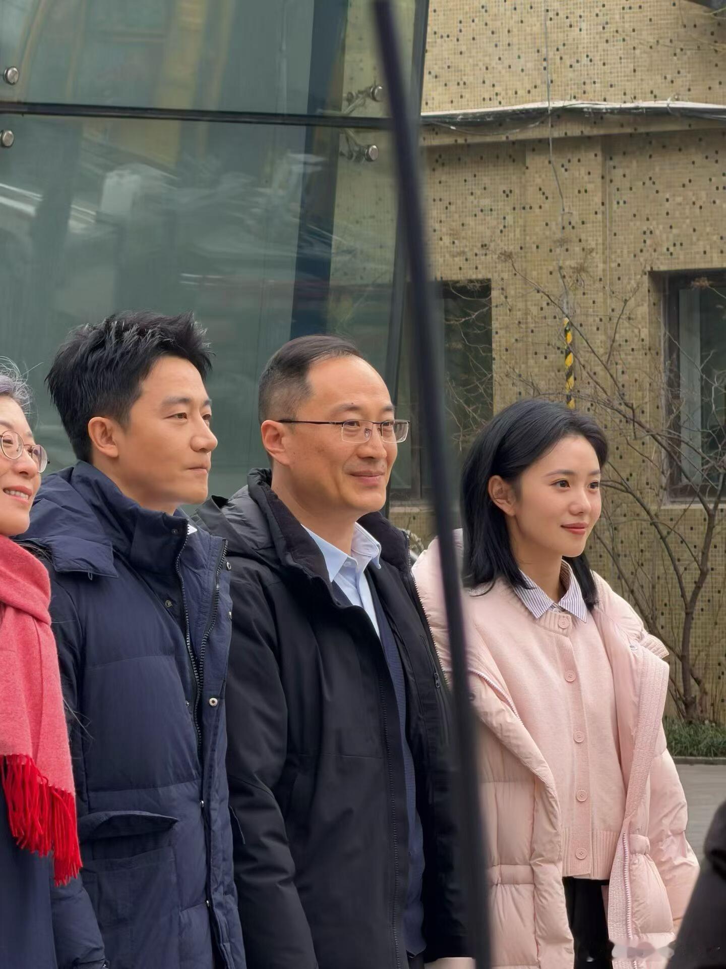 刘浩存和黄轩来北舞拍戏