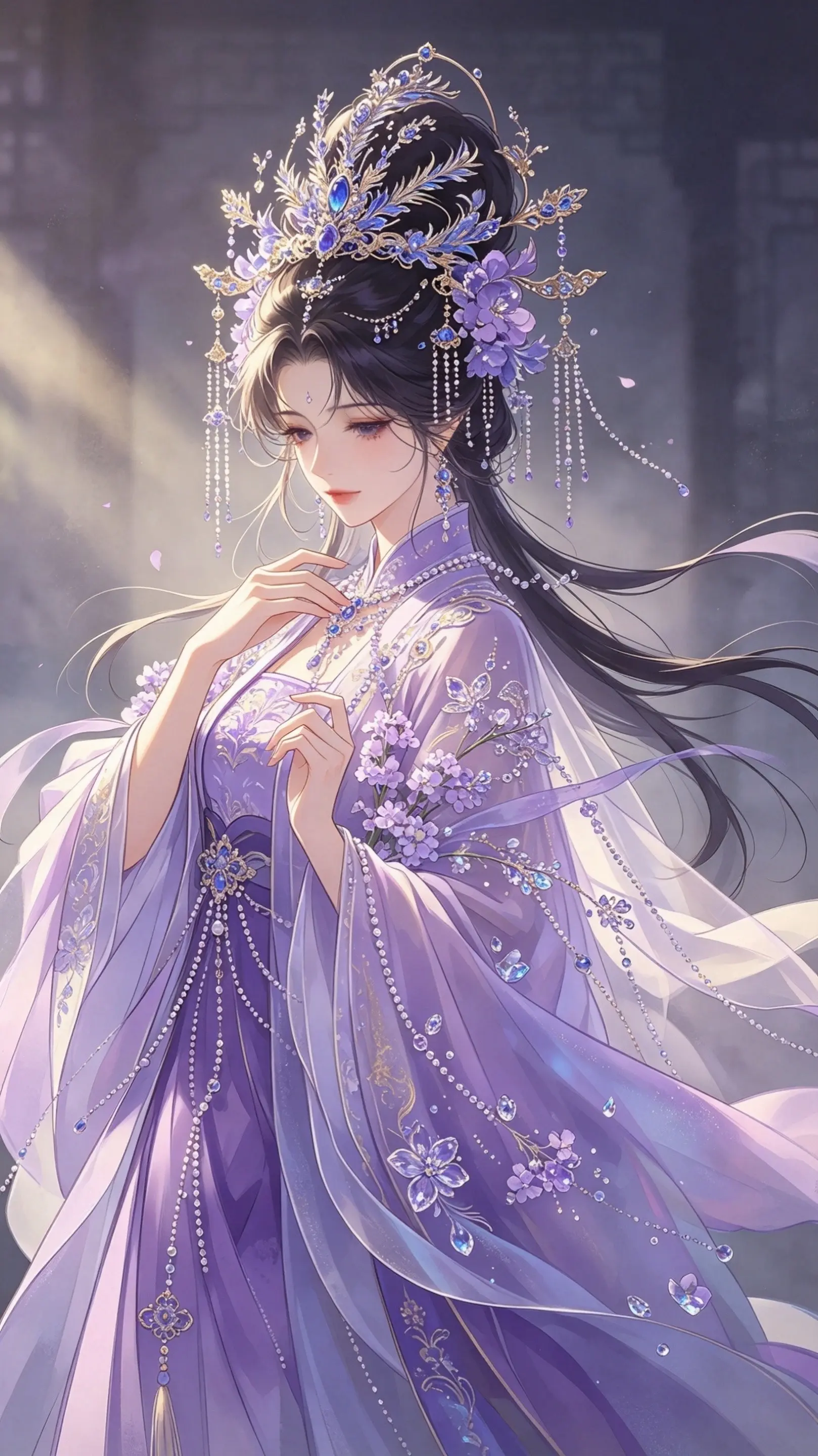 AI多样写真风 ai创作 琵琶 古风插画 琵琶古装美女