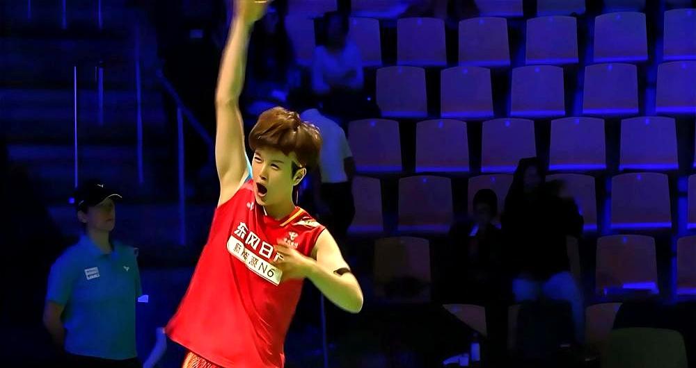 有时候赢球，靠的真不是技术。中国队的王祉怡，尤伯杯对阵印度名将辛杜，决胜