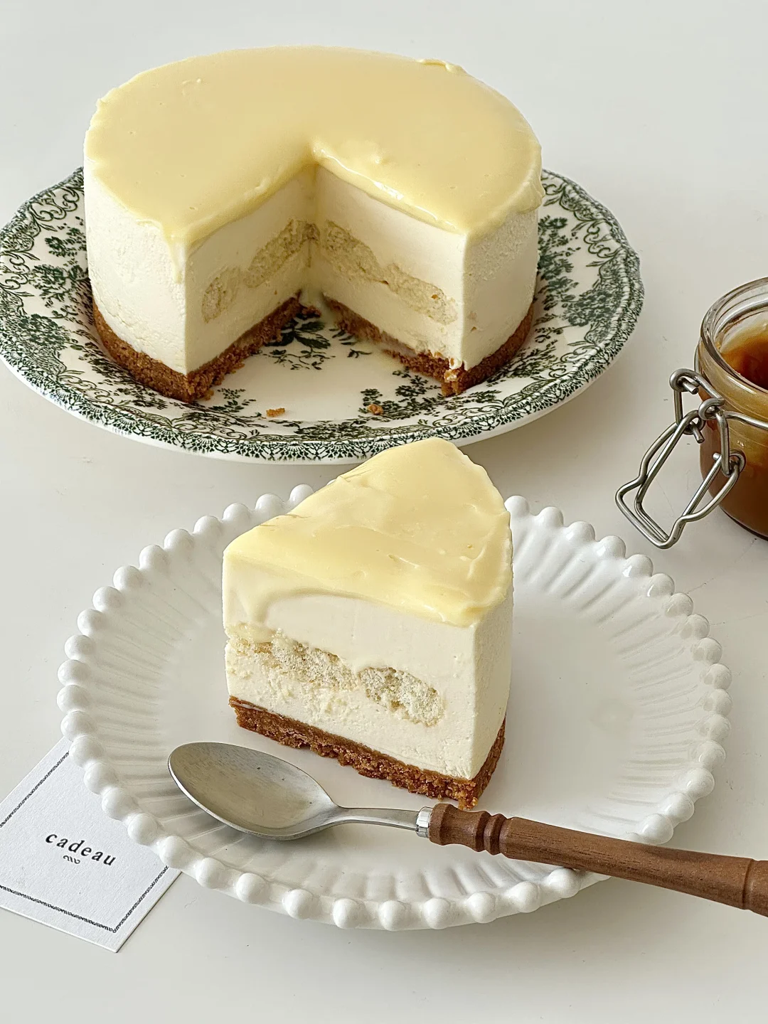 生巧手指饼干夹心芝士蛋糕🍰精致下午茶