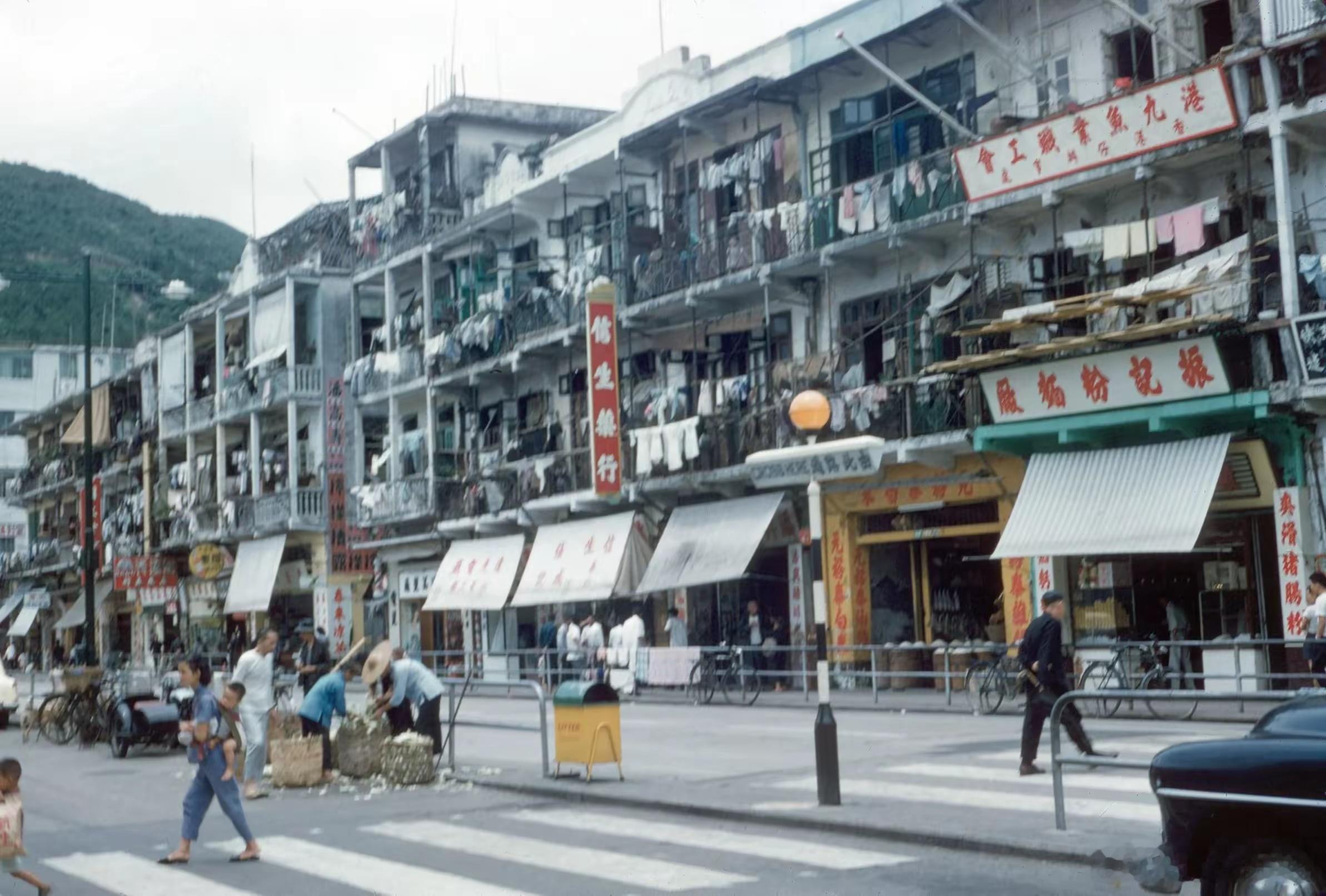 街景，香港，1961年。