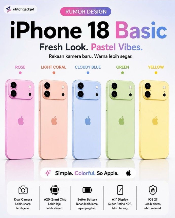 iPhone18标准版神似17Pro苹果这波“刀法”真是越来越让人看不懂了。标