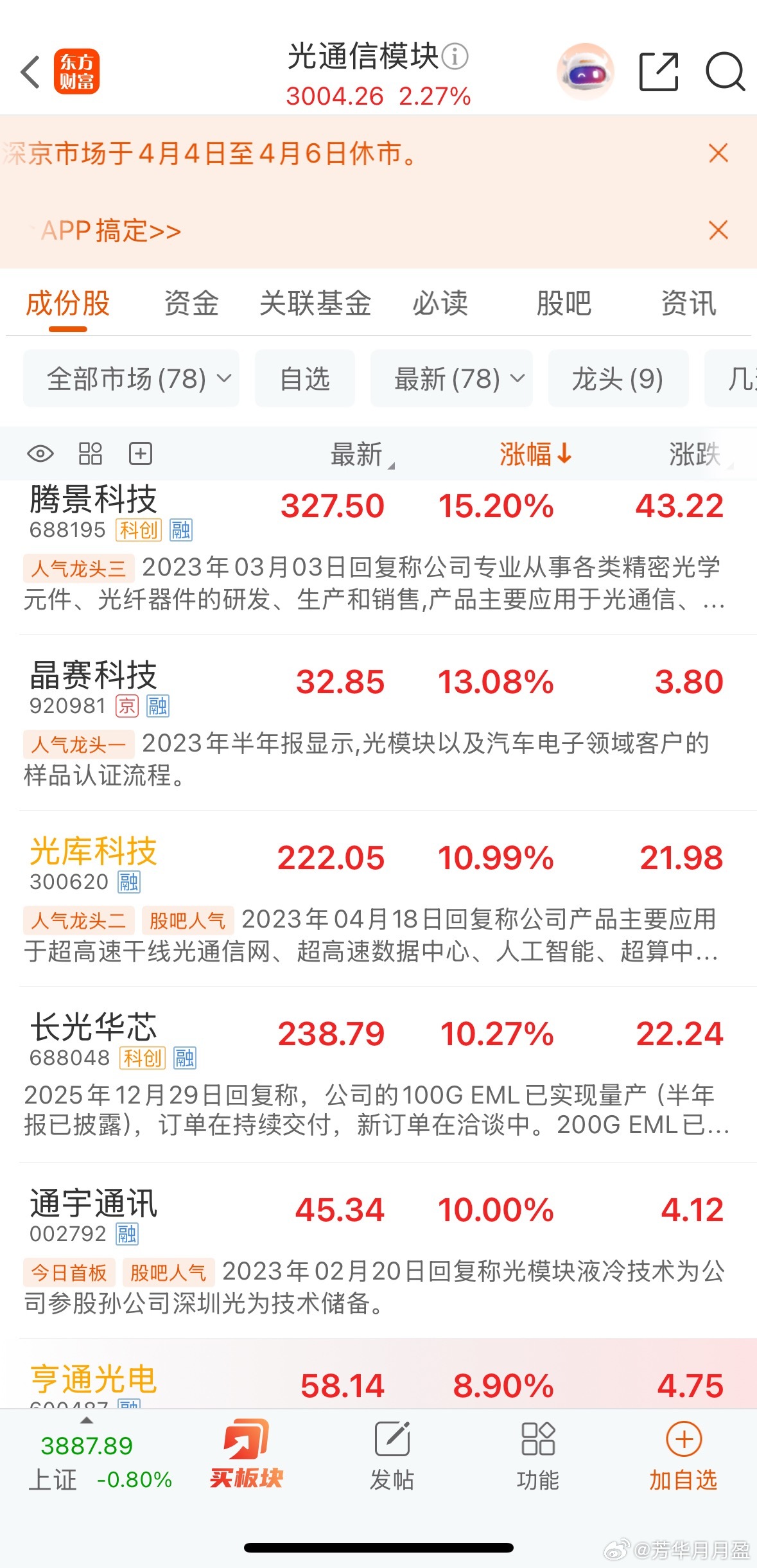 昨晚工信部发了支持OCS的文，这个很超预期。虽然有资金明显提前知道了，但还是超预