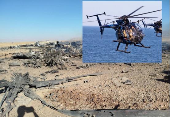 残骸现场又有新发现！ 在两架被彻底损毁的C130运输机残骸现场，最新的勘查结