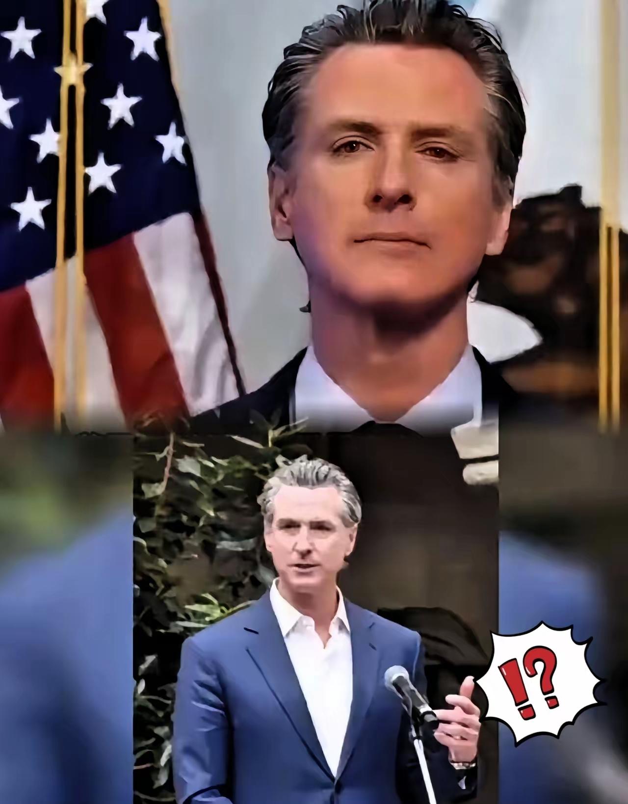 快讯！快讯！纽森州长今天发表声明，纽森州长说：“美国当局的关税措施，并不代表全