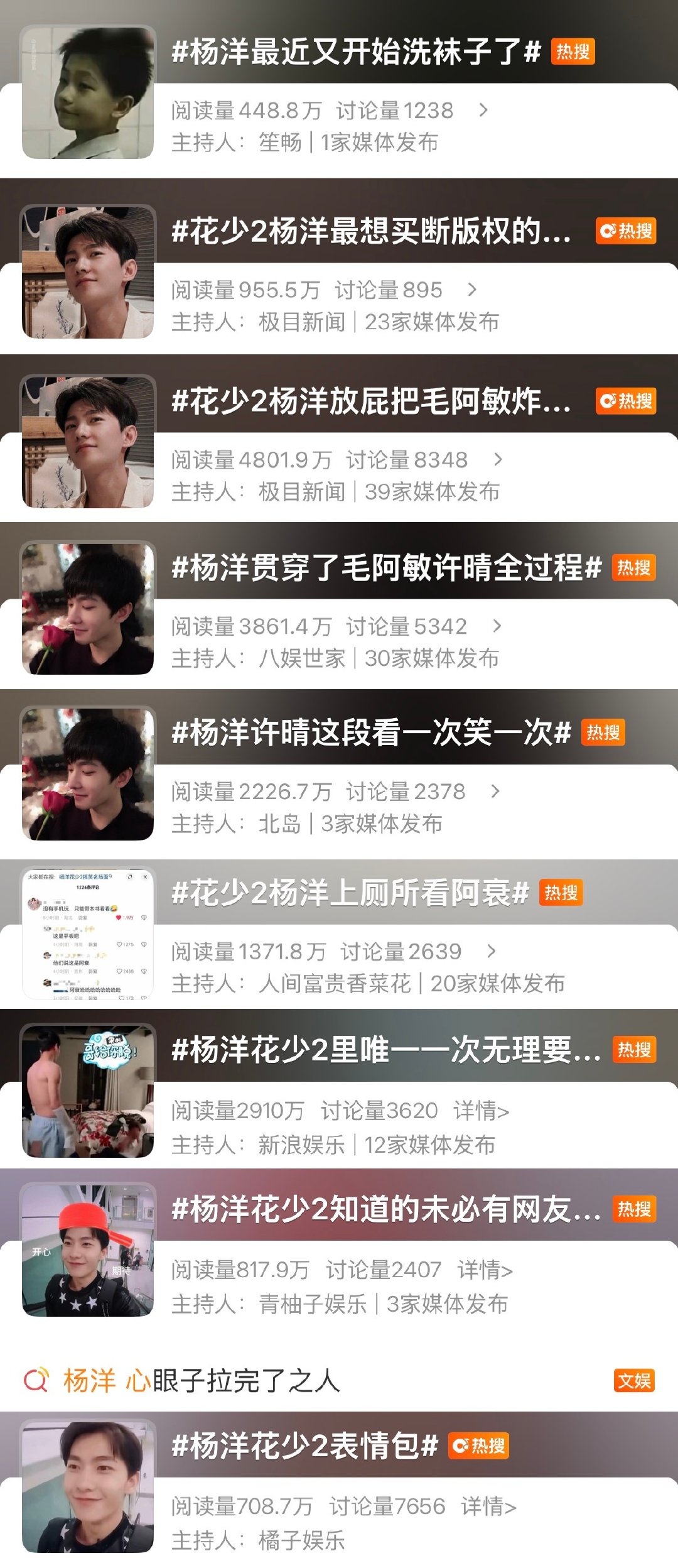 杨洋：虽然很不想承认但那确实是我​
