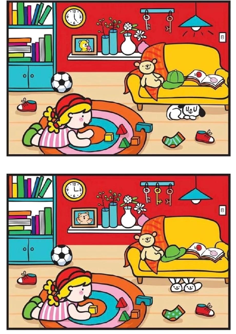 谁能1分钟找全所有不同？我朋友说她30秒搞定，我不信！评论区晒你的进度！