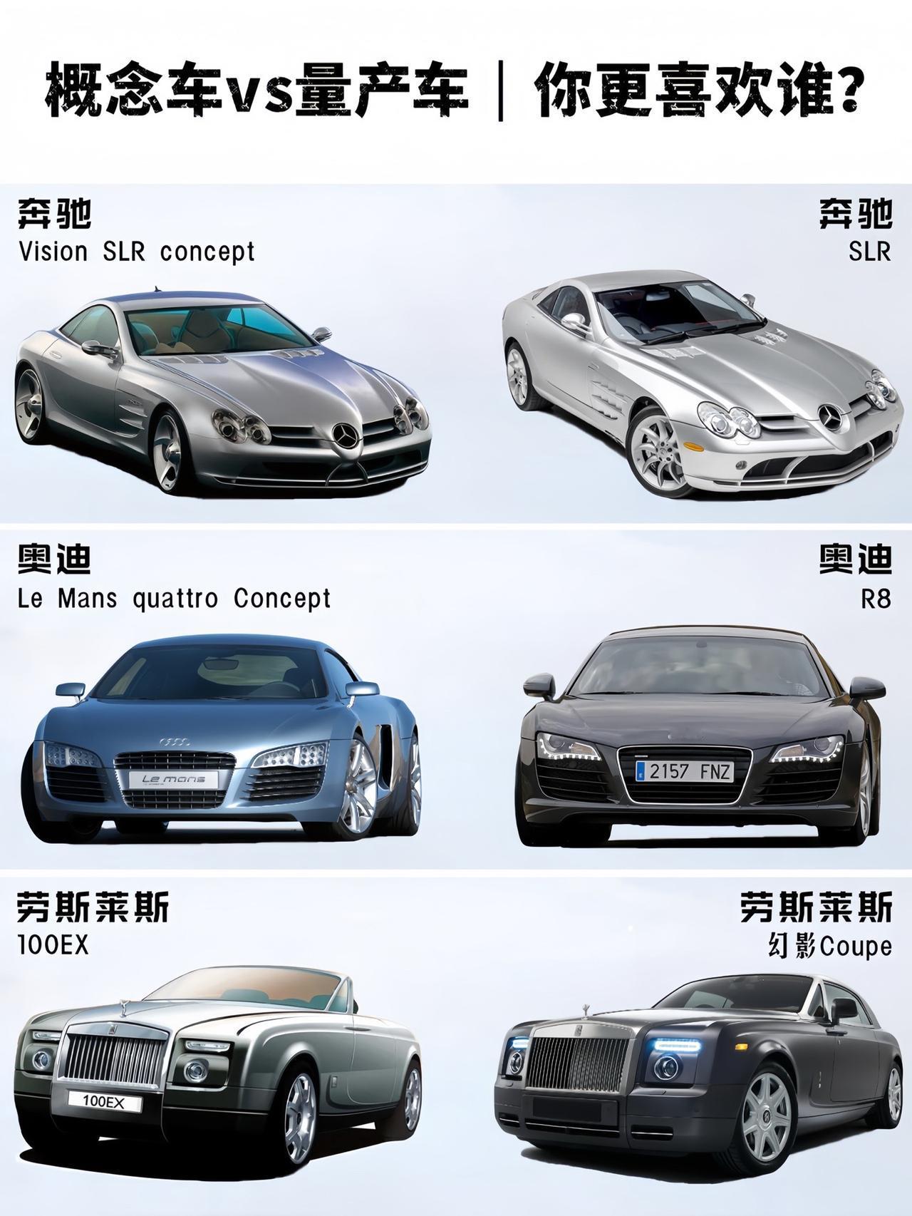 概念车vs量产版，谁是你的菜？概念车
