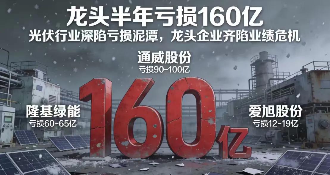 光伏行业深陷亏损泥潭：龙头半年亏160亿，价格战后的生存战怎么打？光伏电池片的