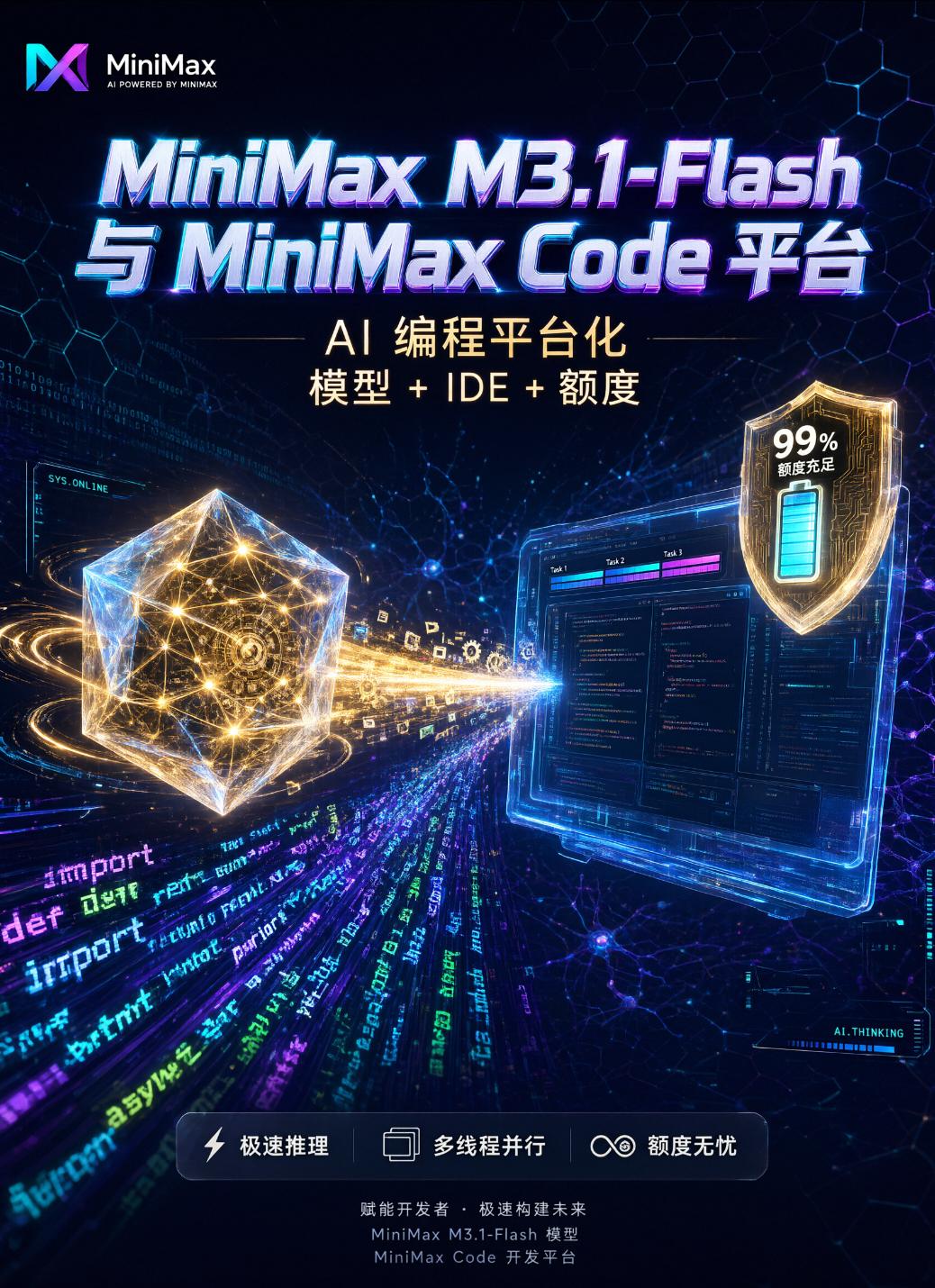 MiniMaxM3.1-Flash+MiniMaxCode：AI编程“全