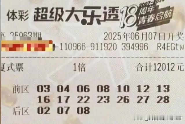 看着这位彩友10000多全部打了水漂，真是替他肉疼！如果一周内给你这么多钱买