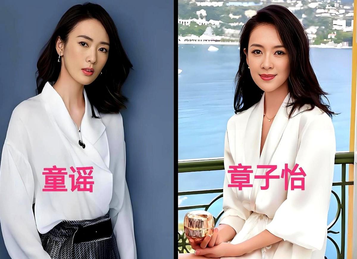 白鹿和李一桐穿同款古装，网友直接懵圈：这俩是双胞胎吧？周也和张婧仪站一块儿，像