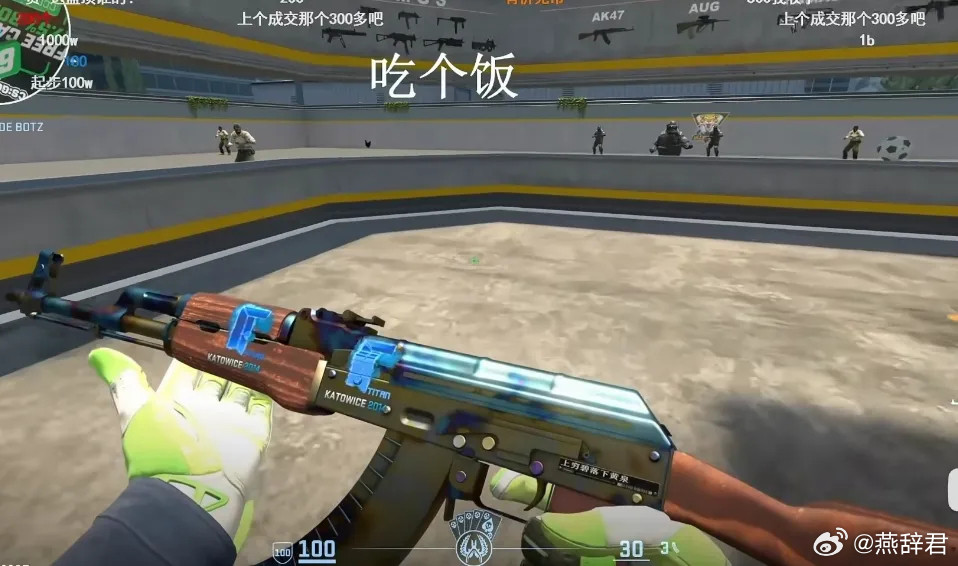 郑翔试玩VG老板陈青的一把AK，弹幕说上次成交的300多万一把，真的假的啊？有没