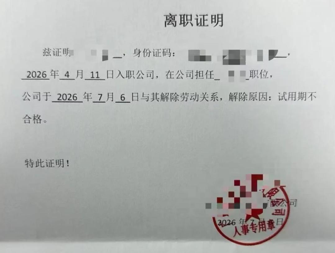 网友试用期被辞退，还被写上了试用期不合格，该如何处理？